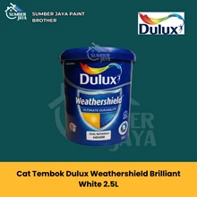 Cat Tembok Dulux Weathershield Brilliant White 2.5L