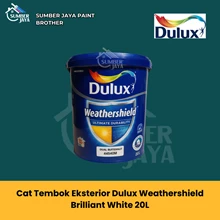 Cat Tembok Dulux weathershield Brilliant White 20L